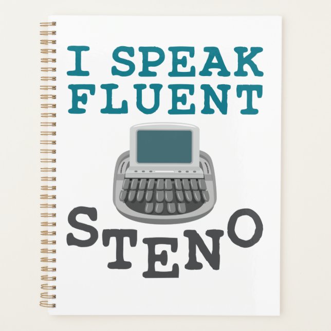 Je parle Fluent Steno Court Reporter Stenographer (Devant)