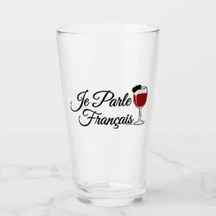 Je Parle Francais je parle le béret en verre de