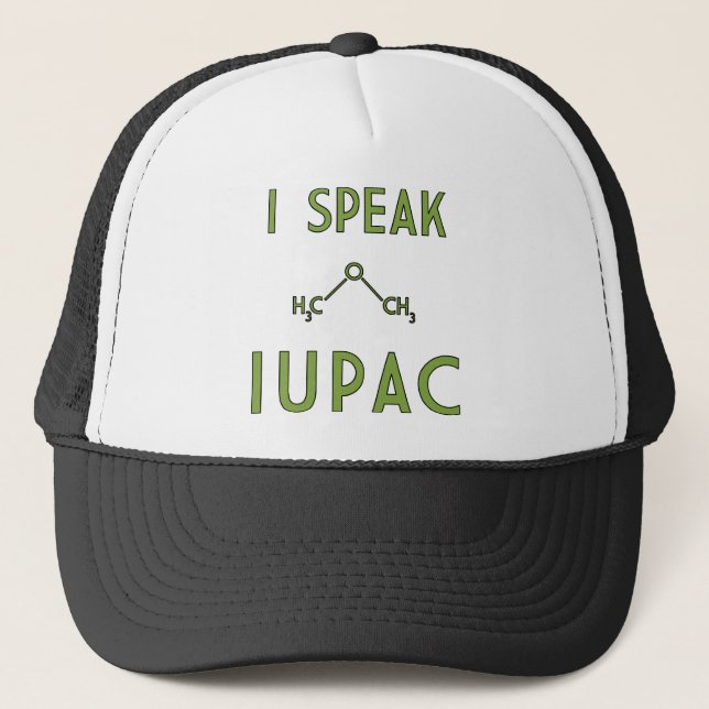 Je parle le casquette de camionneur d'IUPAC (Devant)
