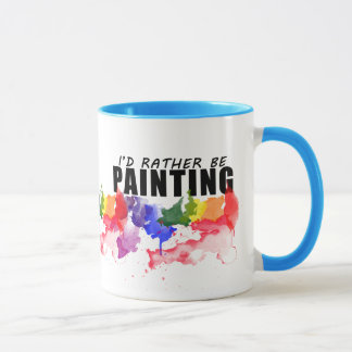 Je peindrais plutôt la tasse d'artiste d'aquarelle