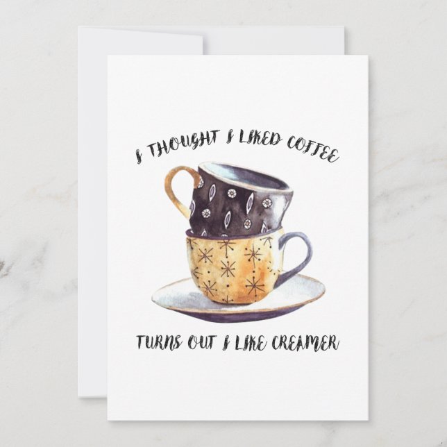 Je Pensais Que J'Aimais Le Café Il S'Avère Que J'A (Devant)