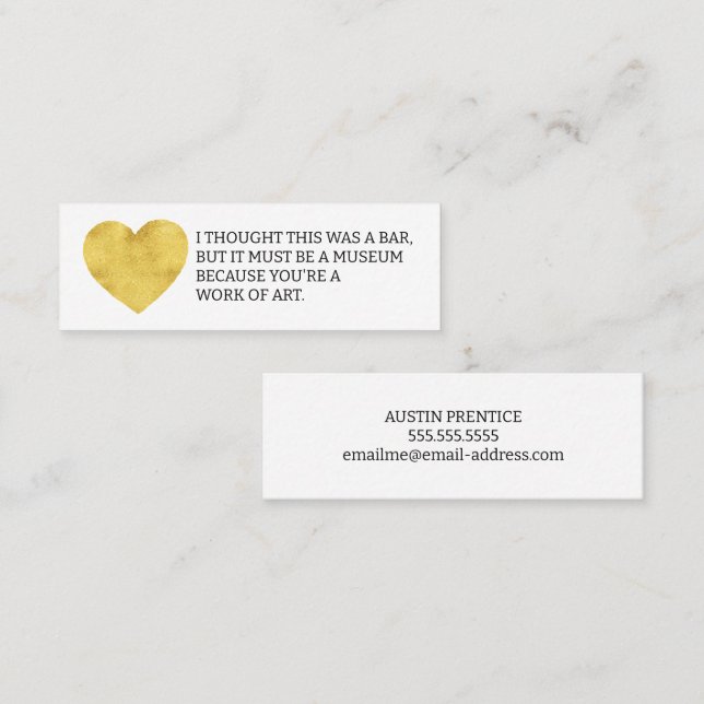 Je Pensais Qu'Il S'Agissait D'Une Carte D'Appel De (Devant / Derrière)