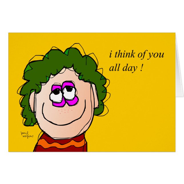 je pense à vous toute la journée (Devant horizontal)