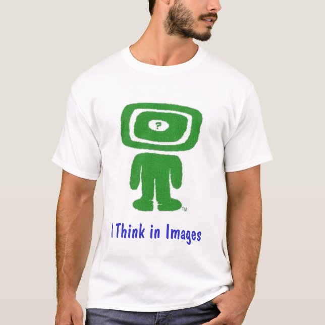 Je pense dans le T-shirt d'autisme d'images (Devant)