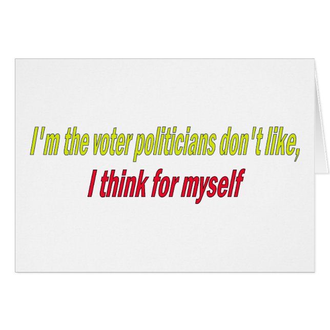 Je pense par moi-même (Devant horizontal)