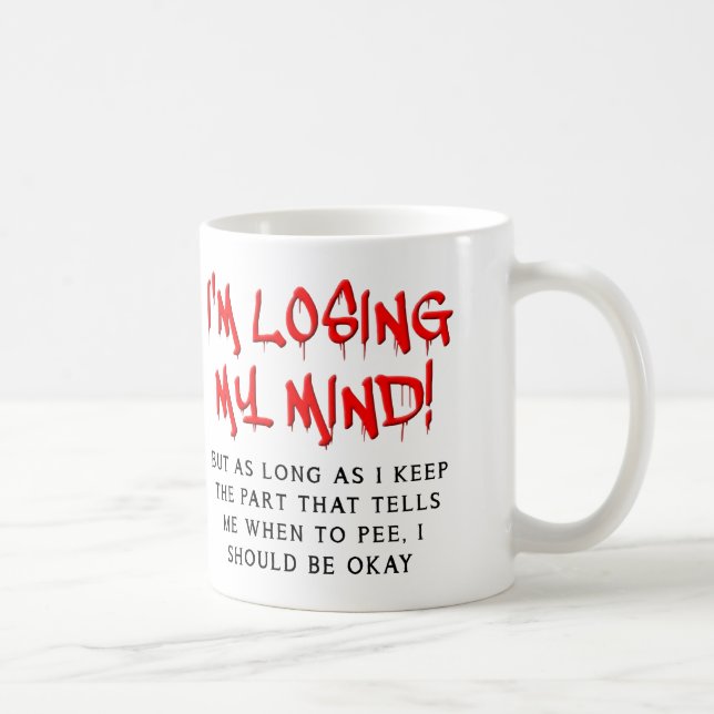 Je Perds La Tête Mug Drôle (Droite)