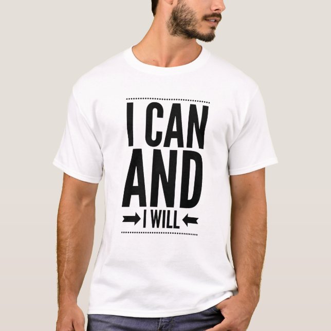 JE PEUX ET JE VAIS T-shirt (Devant)