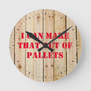 JE PEUX FAIRE ÇA À PARTIR DE PALETTES TOUR HORLOGE