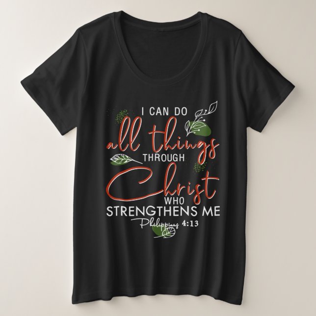 Je Peux Faire Tout Par Le Christ Qui Renforce (Design devant)