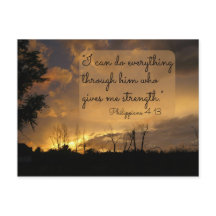 Je peux faire tout Philippiens 4:13 Carte postale