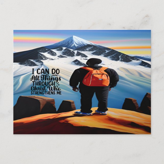 Je Peux Faire Toutes Les Choses Carte Postale Moti (Devant)