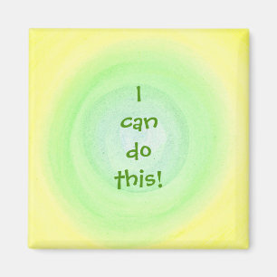 Je peux le faire ! jaune vert mélange aimant posi
