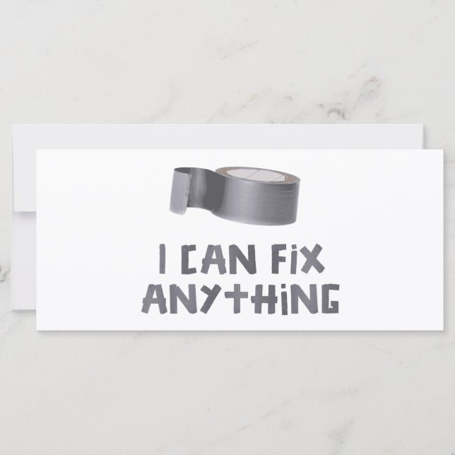 Je peux réparer n'importe quoi avec une bande de r (Devant)