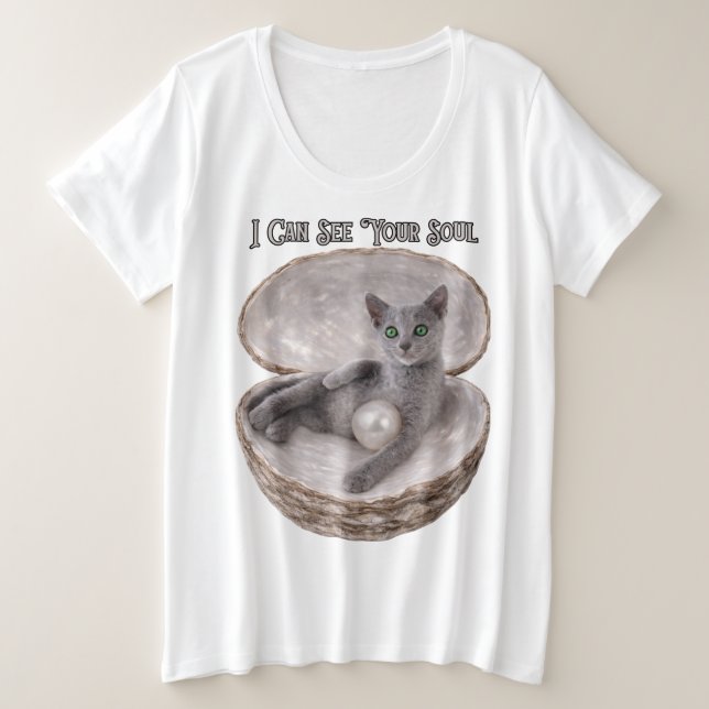Je peux voir ton âme Drôle de conception de chat b (Design devant)