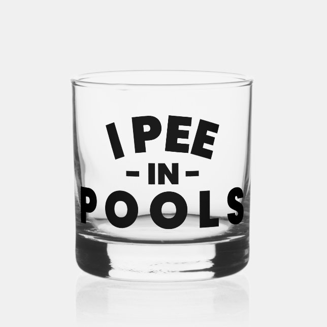 Je Pis Dans Les Piscines Funny Rocks Verre (Recto)