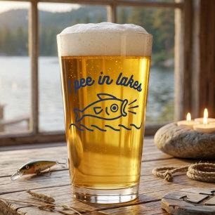 Je Pisse Dans Les Lacs Verre À Bière Drôle
