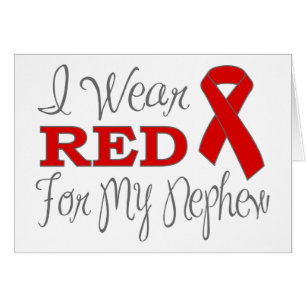 Je porte le rouge pour mon neveu (le ruban rouge)