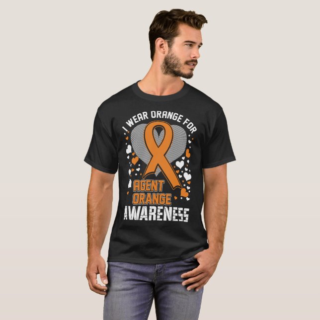 Je porte l'orange pour le T-shirt de conscience (Devant entier)