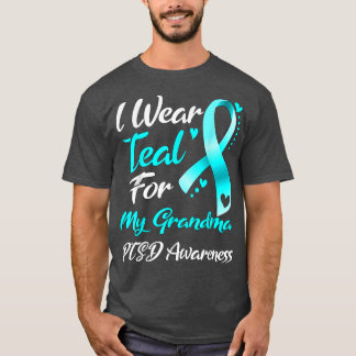 Je Porte Un T-shirt Turquoise Pour Mon Grand-Mère