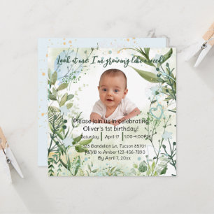 Je pousse comme une mauvaise herbe, un garçon de 1