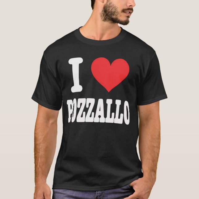 Je ❤️ Pozzallo  T-Shirt Tri-Blend Shirt (Devant)