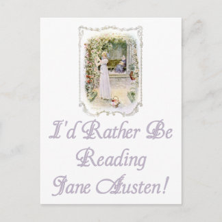 Je préfère lire Jane Austen Carte postale