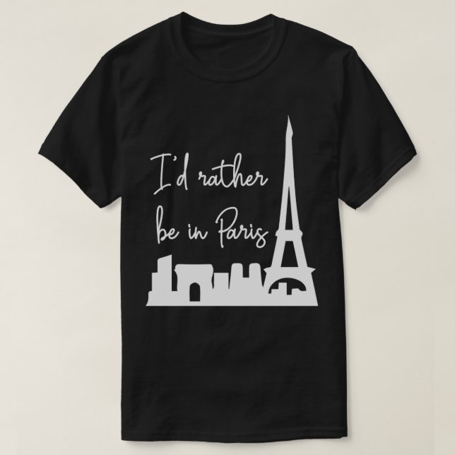 Je préférerais être à Paris Pullover (Design devant)
