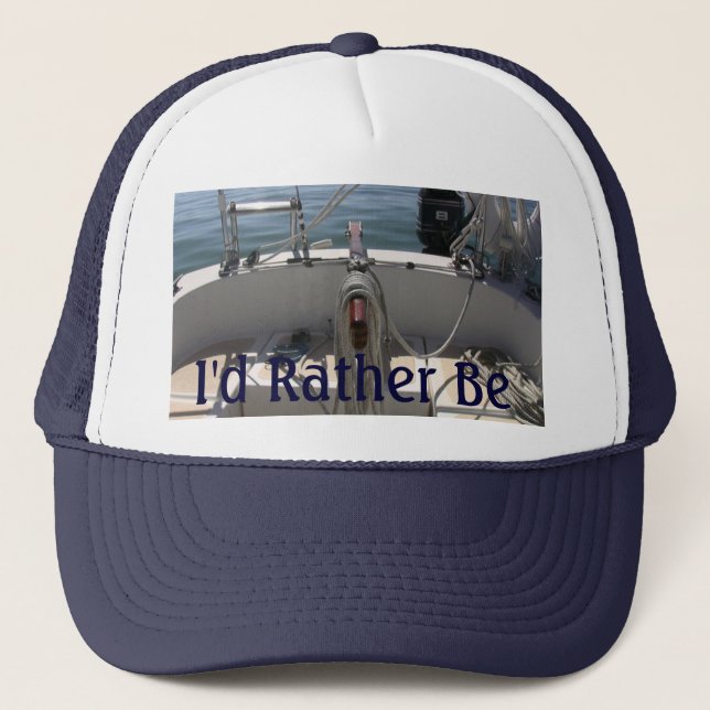 Je préférerais être Casquette à voile (Devant)