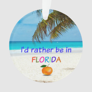 Je préférerais être en Floride (ensoleillée)