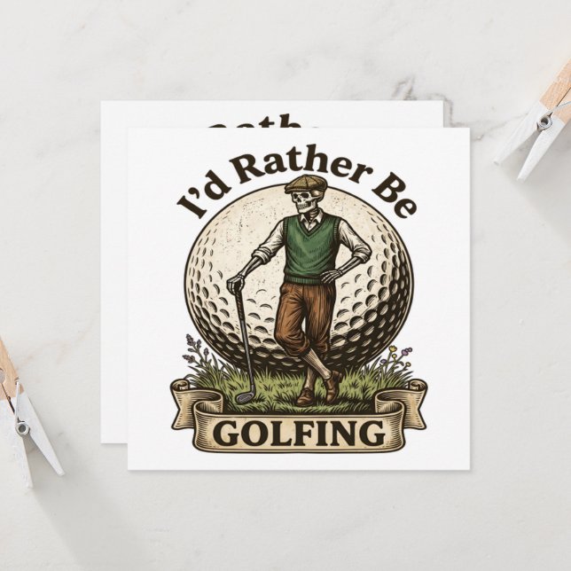 Je préférerais être en train de jouer au golf  (Devant/Arrière en situation)