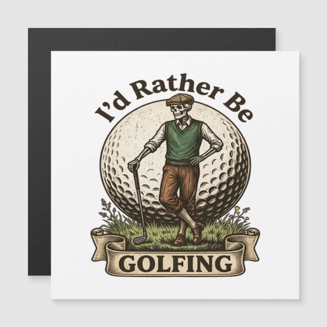 Je préférerais être en train de jouer au golf  (Devant / Derrière)