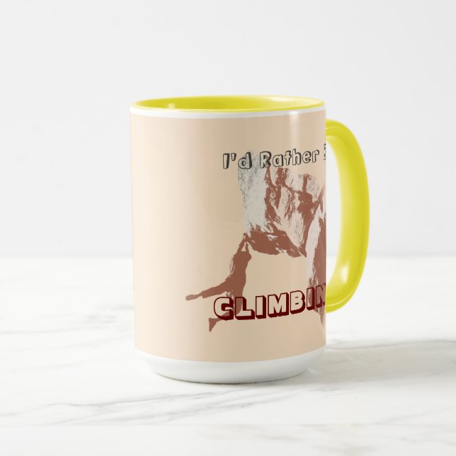 Je préférerais être Escalade Mug (Devant droit)