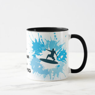 Je préférerais être Surfing Design Coffee Mug Cup