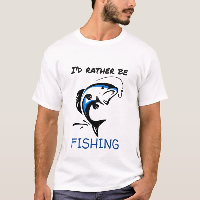 Je Préférerais Être Un T-Shirt De Pêche (Devant)