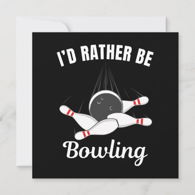 Je préférerais faire du bowling (Devant)