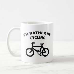 Je Préférerais Faire Du Cyclisme Sur La Mug De Caf