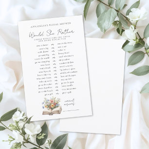 Je préférerais Livre de Jeu de Baby Shower pour Fi