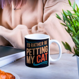 Je Préférerais Plaire À La Mug Vintage De Mon Chat