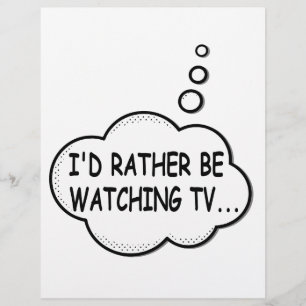 Je préférerais regarder la télévision