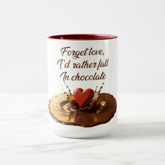 « Je préférerais tomber dans le chocolat » Tasse h