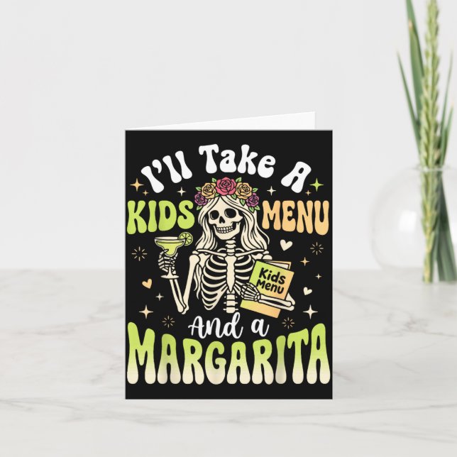 Je prendrai un menu enfant et une margarita (Devant)