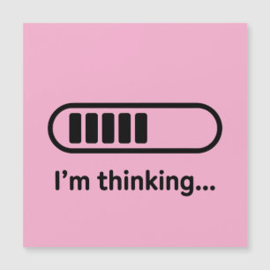 Je réfléchis... Barre de progression rose Minimali