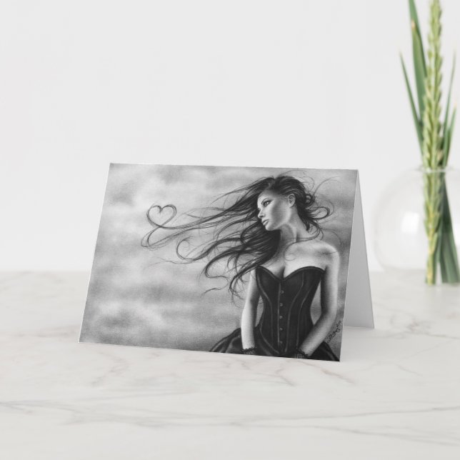 Je regarde voler Carte de voeux (Devant)