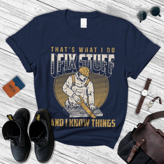 Je répare la chemise | T-shirt papa | Cadeau de Fê (Créateur téléchargé)