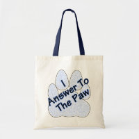Je Réponds À La Paw Sur Le Sac fourre-tout Paw