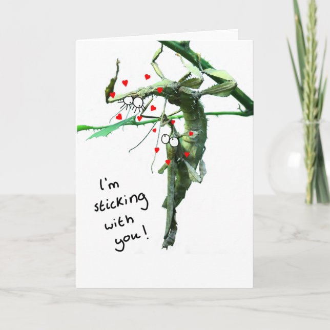 Je reste avec ta carte de valentines (Devant)