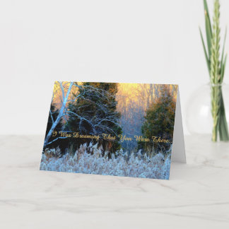 Je rêvais… "vous manquant" carte