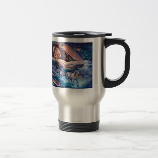 je rêve de la tasse de voyage de chevaux (Droit)