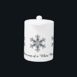 Je rêve d'un Noël blanc - Flacon de neige<br><div class="desc">photo d'un vrai flocon de neige - Je rêve d'un Noël blanc ! personnalisable !</div>