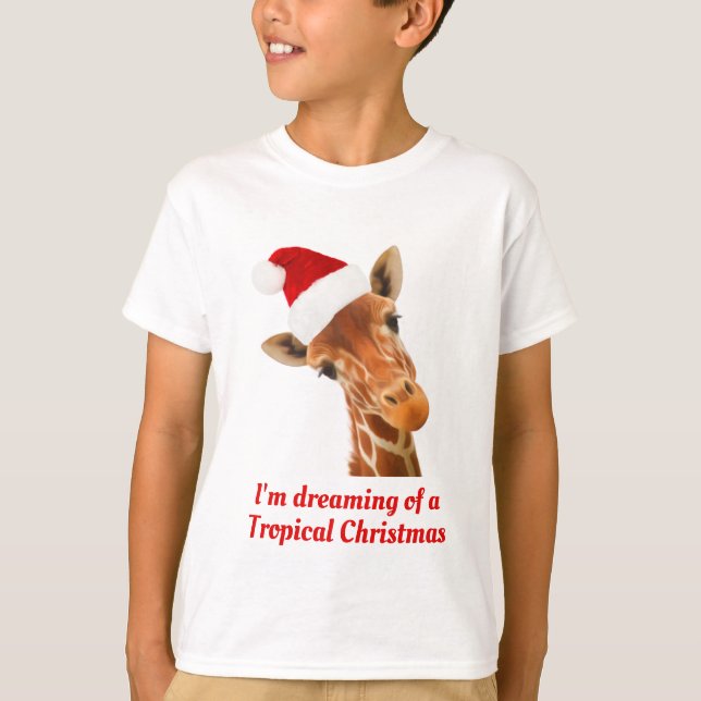 Je rêve d'un Noël tropical | T-shirt (Devant)